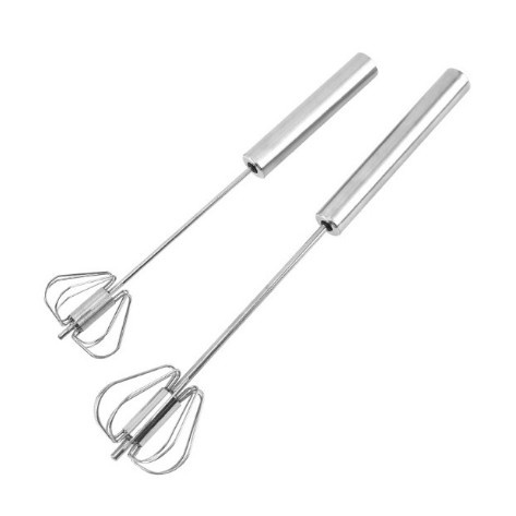 Dụng Cụ Đánh Trứng Bán Tự Động Mini Cầm Tay Inox 304, Cây Đánh Trứng Trộn Thủ Công Gia Đình Thép Không Gỉ
