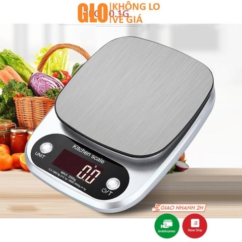 Cân Tiểu Ly Điện Tử Nhà Bếp Ebalance Kitchen Scale 0.1g Max 3kg, Tặng Kèm Pin AAA