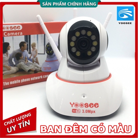 Camera Ip Wifi 3 Anten Yoosee 3.0mpx 11 Led Có Màu