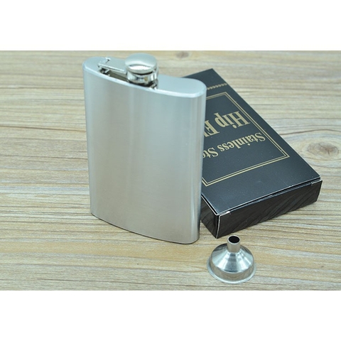 Bình Hip Flask Đựng Rượu Whisky Bằng Inox Dung Tích 5oz