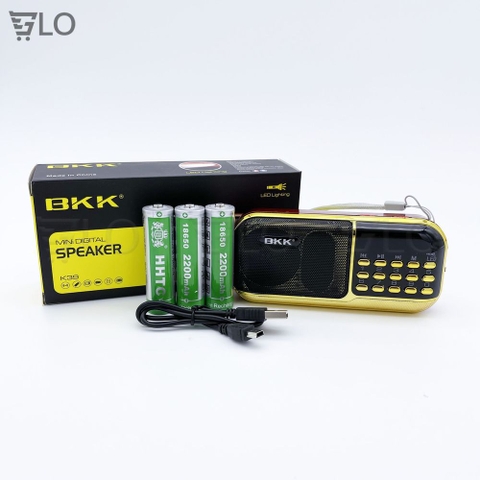 Loa BKK K51 + Thẻ 16gb Trắng