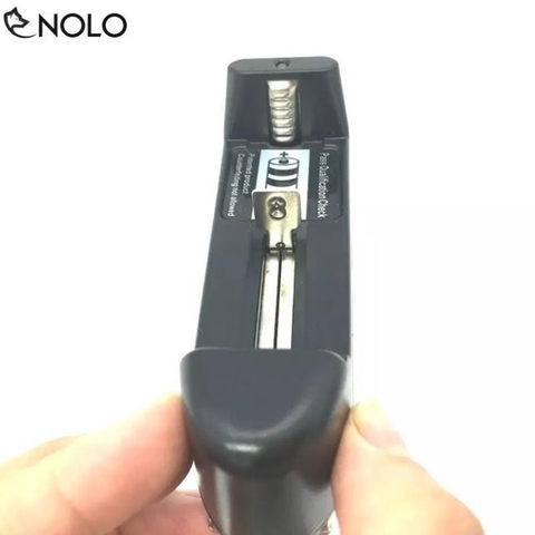 Bộ Sạc Đơn Đa Năng 3,7V Kèm 2 Cục Pin Đỏ 3,7V 18650