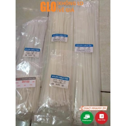 Bịch 80 Sợi Dây Cáp Rút Nhựa, Dây Thít Size 50cm