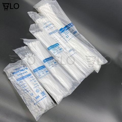 1 Kg Dây Cáp Rút Nhựa, Dây Thít Màu Đen Và Trắng, Đủ Size 10cm ,15cm, 20cm, 25cm, 30cm, 40cm, 50cm, 60cm, 70cm