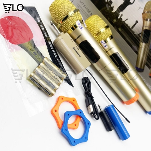 Bộ 2 Micro Không Dây Zansong S28A Dùng Cho Mọi Loa Và Amply Karaoke...