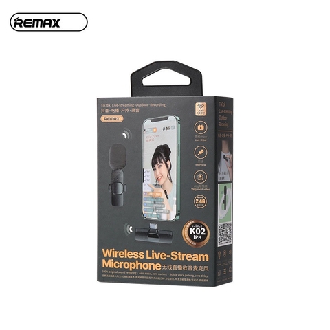 Micro Không Dây Cài Áo Hỗ Trợ Livestream Cho Thiết Bị Cổng Usb Type C Remax K02/K03