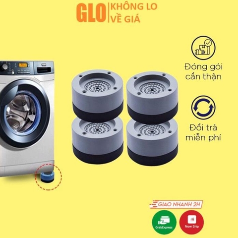 Bộ 4 Cái Chân Đế Đỡ Máy Giặt  Tủ Lạnh Chống Rung  Ồn Đa Năng