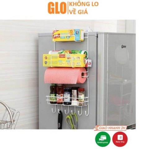 Bộ Kệ Gài Treo Tủ Lạnh Đa Năng