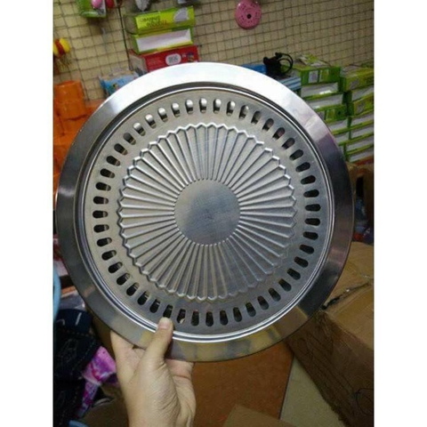Vỉ Nướng Thịt Inox, Khay Dùng Được Cho Bếp Hồng Ngoại, Bếp Than, Bếp Ga