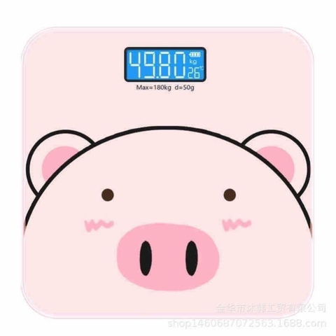 Cân Điện Tử Sức Khỏe Hình Con Heo Xinh Xắn Mã 180kg