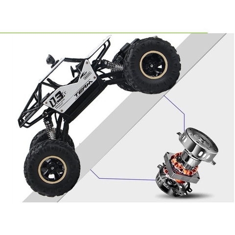 Xe Đua Địa Hình Điều Khiển Từ Xa Sóng 2.4g Tỉ Lệ 1:16 Mô Hình Rock Crawler