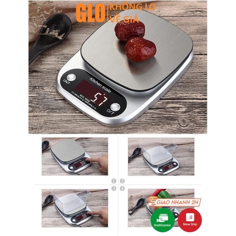 Cân Tiểu Ly Điện Tử Nhà Bếp Ebalance Kitchen Scale 0.1g Max 3kg, Tặng Kèm Pin AAA