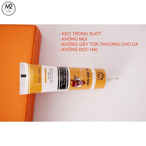 Keo Dán Giày Thể Thao Siêu Dính Dùng Nhiệt Trong Suốt Không Tổn Thương Da Ximo Kdg06