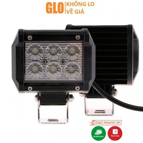 Đèn Pha 6 Bóng Led 30w Siêu Sáng Chuyên Phượt(Đèn Trợ Sáng 6 Led)