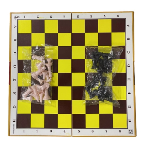Bộ Cờ Vua Cỡ Lớn Chuẩn Quốc Tế Hộp Nhựa Xếp Gọn Kích Thước 42x42cm