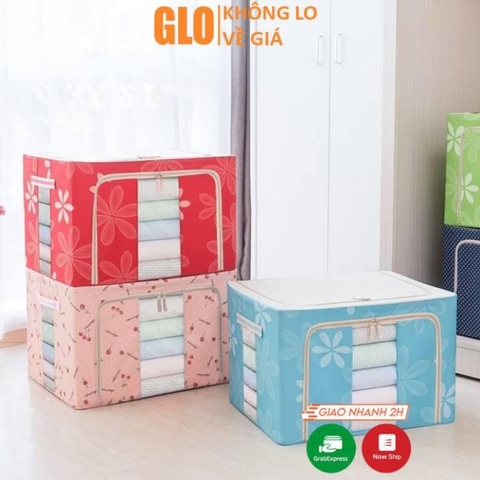 Túi Vải Đựng Đồ, Chăn Màn Có Khung Sắt Chắc Chắn, Độ Bền Cao