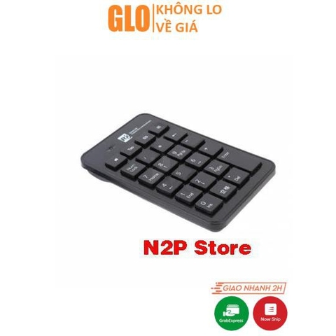 Bàn Phím Số Rời K-012 19 Phím Cổng USB Dùng Cho PC, Laptop