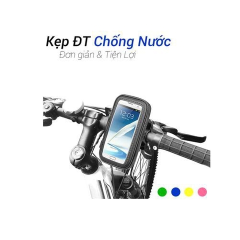 Kẹp Điện Thoại Chống Nước Xe Máy, Xe Đạp Chạy Grab