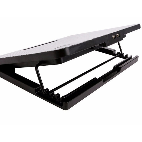 Đế Nâng Tản Nhiệt Laptop Cooling Pad N99, 2 Quạt, Đèn Led, Có Nấc Nâng Lên Hạ Xuống Cho Laptop Từ 10-17 Inch