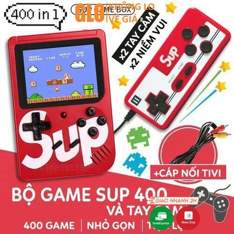 Máy Chơi Game Sup 400 Game In 1 Retro Kèm Tay Cầm Chơi Game 2 Người