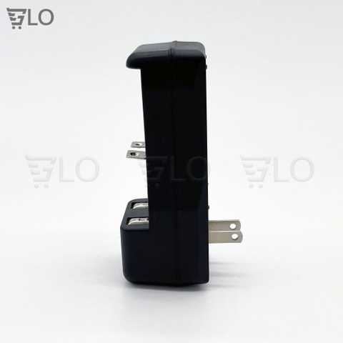 Bộ Sạc Đôi Đa Năng 3,7V Kèm 2 Cục Pin Đỏ 3,7V 18650