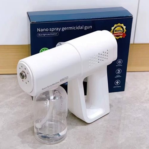 Bộ Súng Xịt Khử Khuẩn Nano K5 Pro 8 Led UV Lõi Đồng