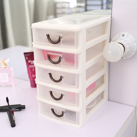 Kệ Đựng Mỹ Phẩm Đồ Trang Điểm Trang Sức 4 Tầng, 5 Tầng Ngăn Kéo Tiện Dụng