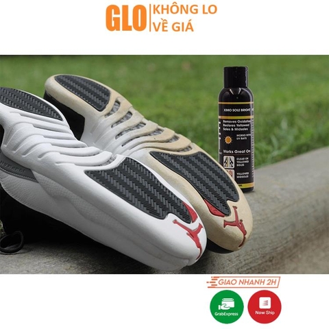 Chai Dung Dịch Tẩy Ố Vàng Đế Giày XIMO Sole Bright cho chất liệu Icy, Cao Su, Nhựa, Boost XI07