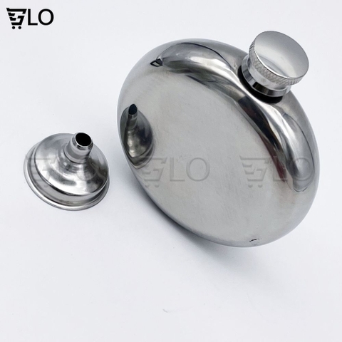 Bình Hip Flask Đựng Rượu Whisky Bằng Inox Dung Tích 5oz
