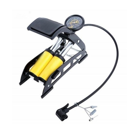 Bơm Đạp Chân Xe Máy 2 Ống J44b-01 Bee Cho Xe Đạp, Xe Hơi Cao Cấp