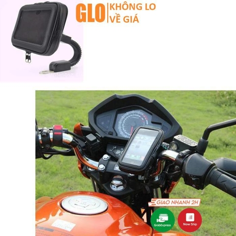 Kẹp Điện Thoại Chống Nước Xe Máy, Xe Đạp Chạy Grab
