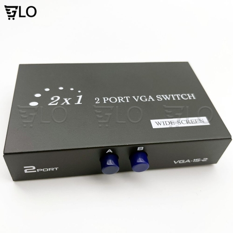 Bộ Hub Chia VGA 2 CPU Hoặc 4 CPU Ra 1 Màn Hình VGA-15-2C VGA-15-4 (2/4 Port VGA Video Switch)