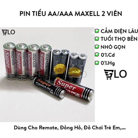 Bạc - Hợp Kim Kẽm SKU phân loại: 901660-3 709 ₫5.000  732 - 1 Cặp Pin CARBON Tiểu AAA/AA Maxell Mã R03(AB) Và R6P(AR) Chính Hãng (Pin Tiểu Nhỏ)