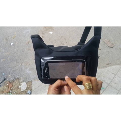 Túi Đựng Điện Thoại Treo Đầu Xe Máy Loại 1 Chống Nước Chạy Grab