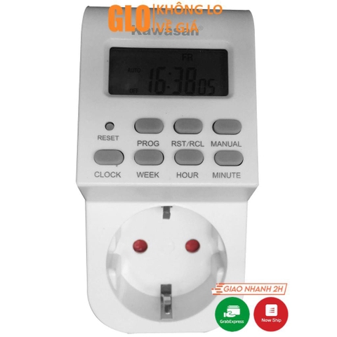 Ổ Cắm Hẹn Giờ Điện Tử On/Off Kawasan KW-TGE2B