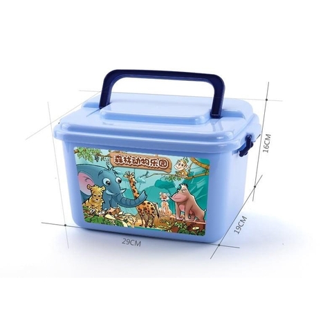 Bộ Đồ Chơi Mô Hình Động Vật 58 Chi Tiết Thú Rừng Hoang Dã Bằng Nhựa An Toàn Có Hộp Cao Cấp Loại 1 Có Qr Code Cho Bé