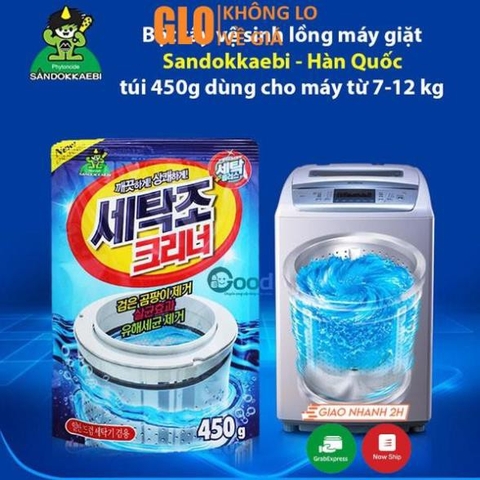 Bột Tẩy Lồng Vệ Sinh Máy Giặt Hàn Quốc Sandokkaebi Hàn Quốc 450g