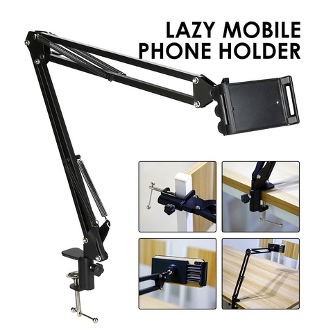 Giá Đỡ Kẹp Ipad, Máy Tính Bảng, Điện Thoại, Nintendo Switch Stands Để Đầu Giường, Cạnh Bàn Xoay 360 Độ