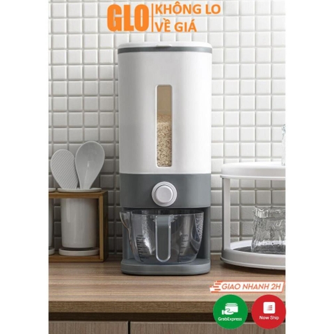 Thùng Đựng Gạo Thông Minh 12kg Kèm Cốc Đong
