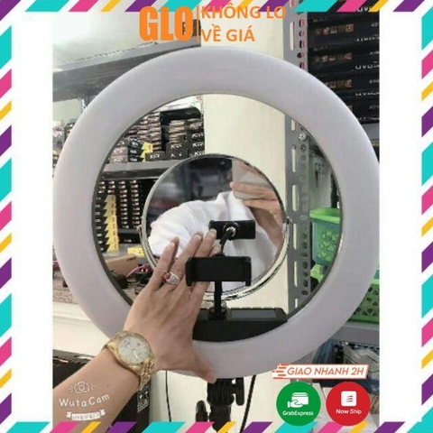 Đèn Livestream 45cm Có Gương, Đèn Makeup, Chụp Hình, Phun Săm, Đèn Nail