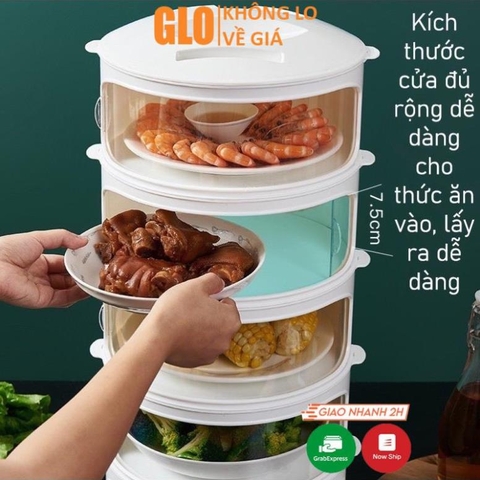 Lồng Bàn 5 Tầng Có Ngăn Kéo Giữ Nhiệt