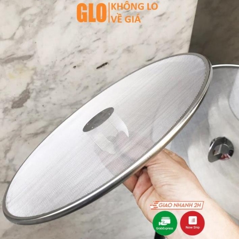 Nắp Vung Lưới Inox 25cm Chống Văng Dầu Mỡ Côn Trùng