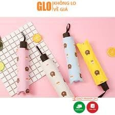 Ô Dù Đi Mưa, Đi Nắng Gấp Gọn Hình Gấu Dễ Thương