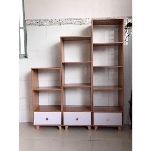 [Hỏa Tốc HCM] Kệ Sách Gỗ Đa Tầng Trang Trí Sang Trọng Phong Cách Bắc Âu