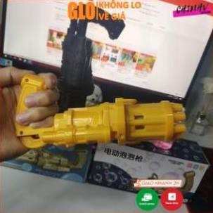 Súng Bắn Bong Bóng 8 Nòng Siêu Mạnh Cho Bé