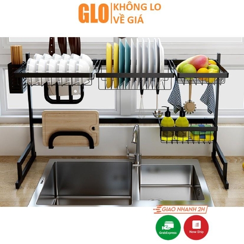 Kệ Inox Để Chén Bát Đa Năng Cao Cấp Kích Thước 52x32cm