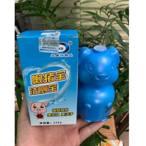 Chai Tẩy Bồn Cầu Loại Mới Hình Con Heo - 1 Chai Thay Thế Cho 40 Viên Tẩy