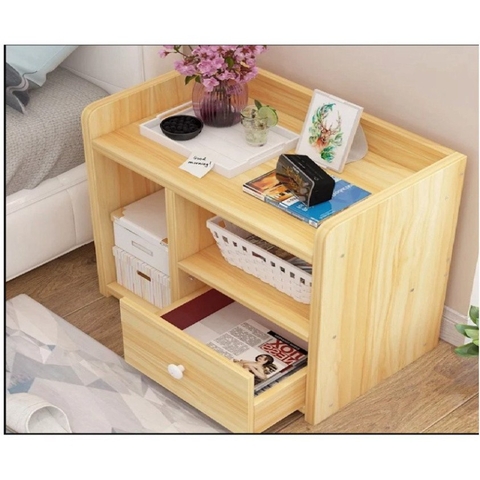Tủ Gỗ 1 Ngăn Đầu Giường 45x25x40cm GloShop