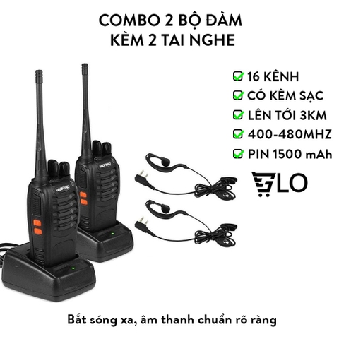 Combo 2 Cái Bộ Đàm Baofeng BF888S