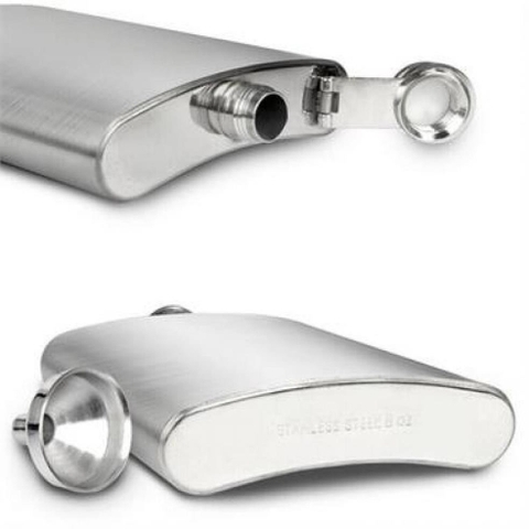 Bình Hip Flask Đựng Rượu Whisky Bằng Inox Dung Tích 5oz